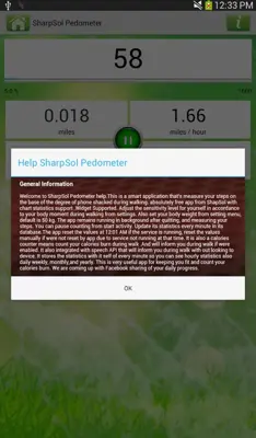 SharpSol Pedometer android App screenshot 0